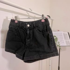 black denim shorts pacsun